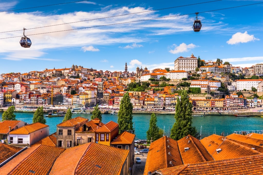 Aerial view of Porto, Portugal