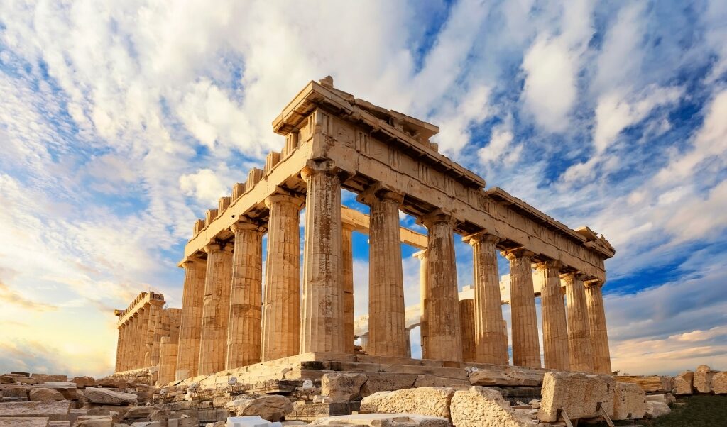 Beautiful Greek architecture of Parthenon, Greece
