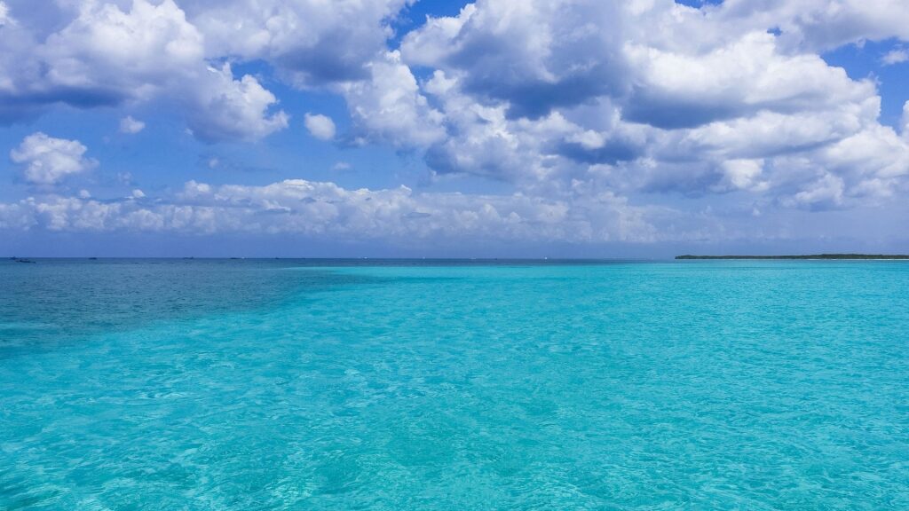 Clear blue waters of El Cielo, Cozumel