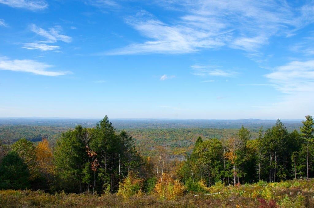 Beautiful view from one of the best hikes in New England, Mount Agamenticus