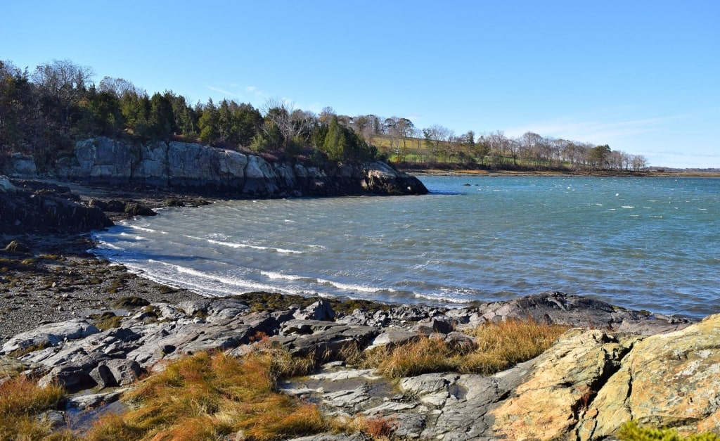 Rocky shoreline of World's End