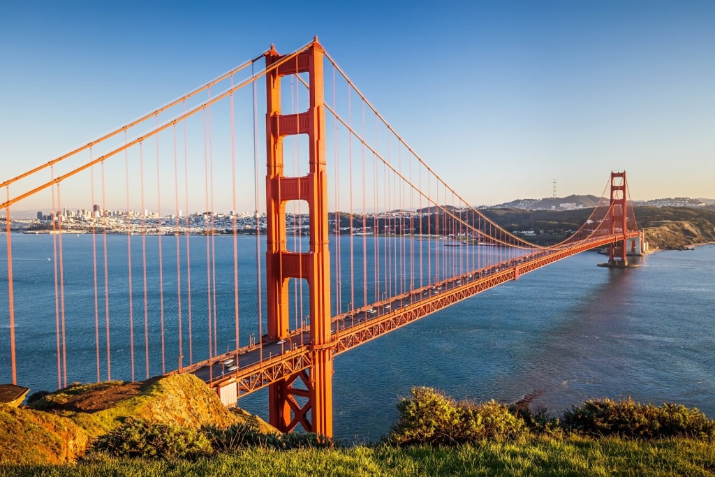 Scenic view of Golden Gate Bridge