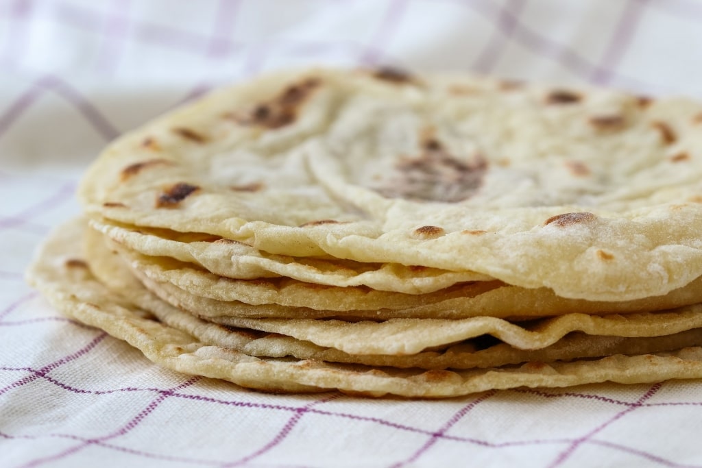 Pancake-like Norwegian food Lefse