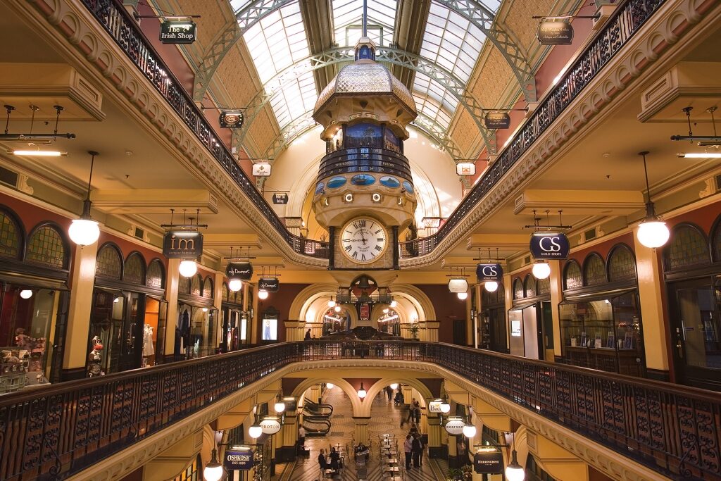 Beautiful interior of Queen Victoria Building, Australia