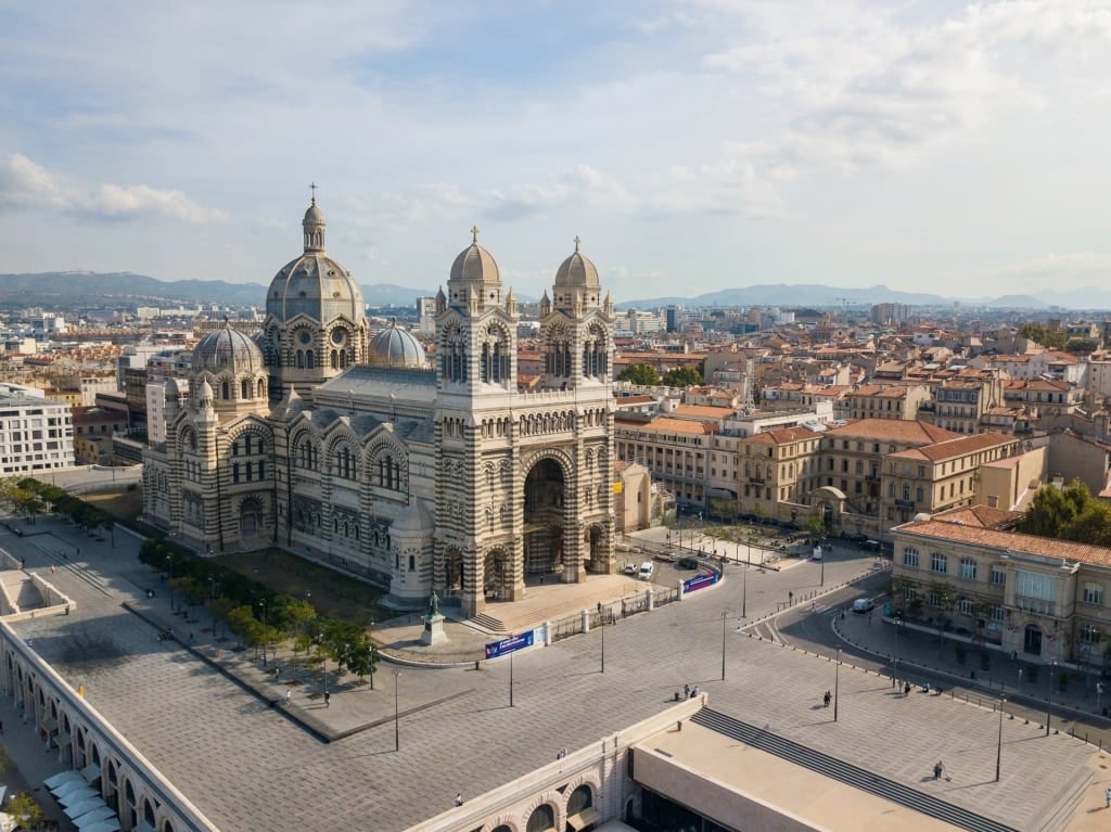 Street view of Marseille Cathedral