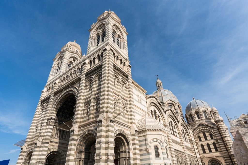 Striped walls of Marseille Cathedral