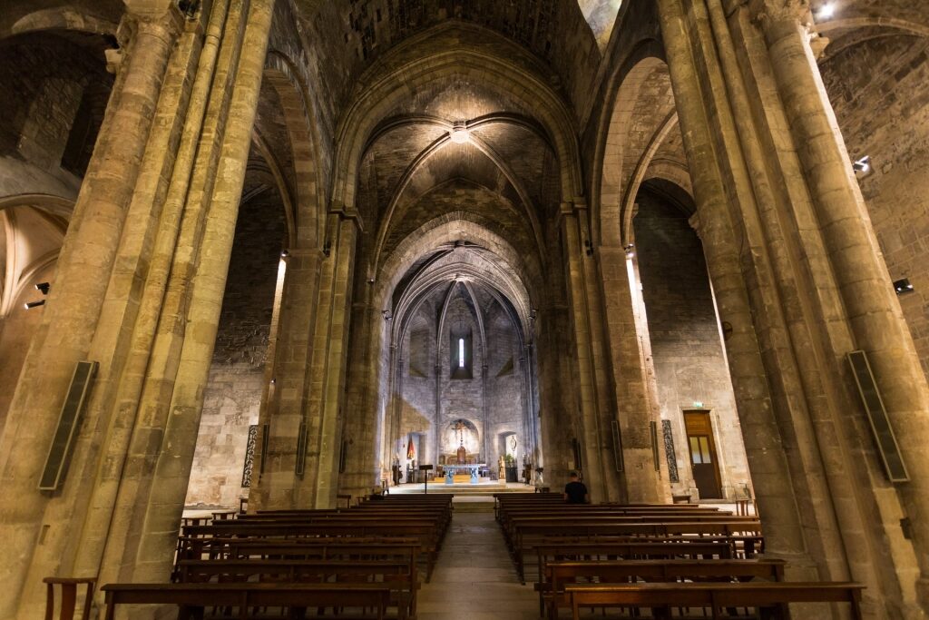 Interior of Saint-victor Abbey