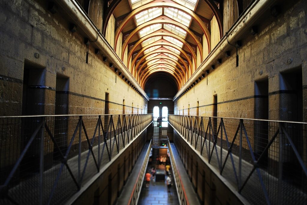 Eerie hallways of Old Melbourne Gaol