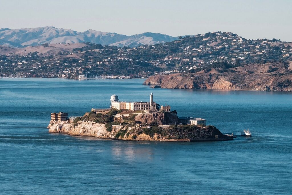Island view of Alcatraz, San Francisco