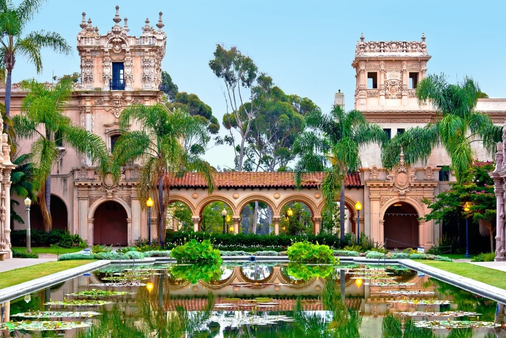 Beautiful botanical park of Balboa, San Diego