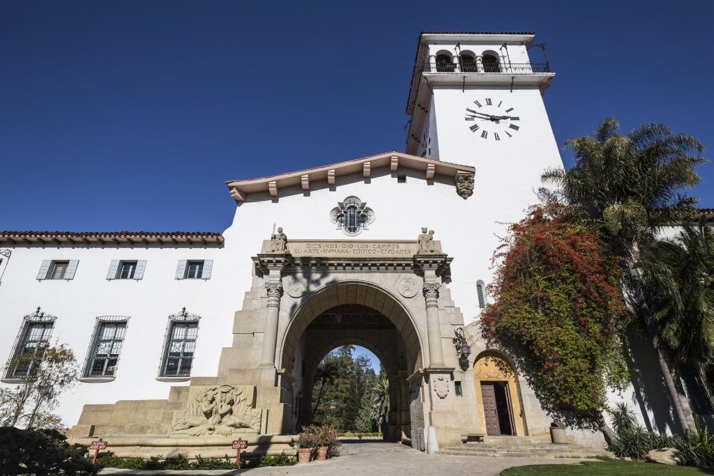 Entrance to Santa Barbara Courthouse