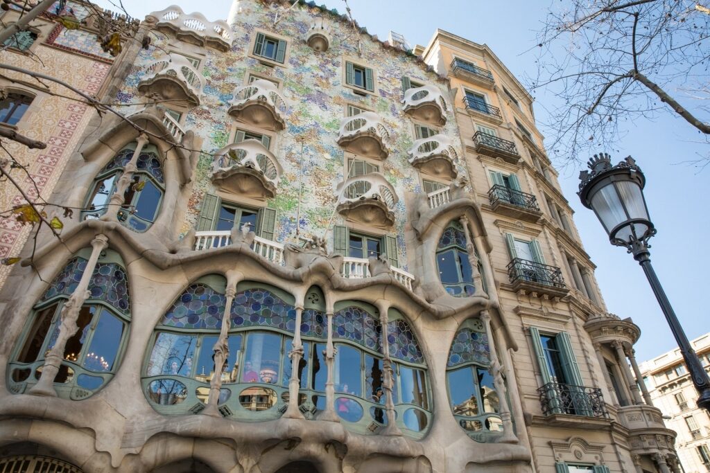 Beautiful architecture of Casa Batlló