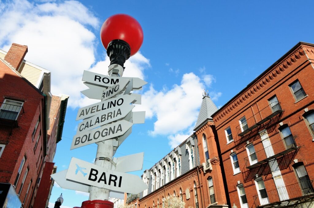 Italian signage in North End