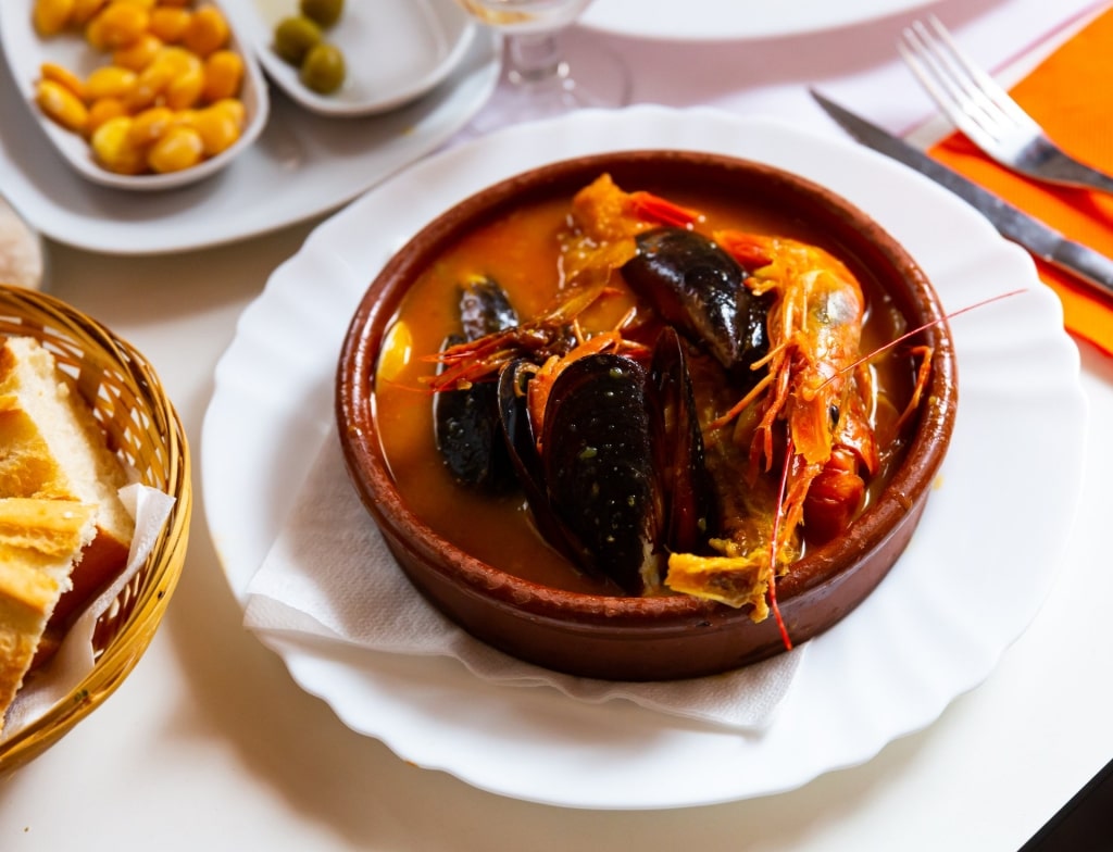 Traditional Tuscan food stew Cacciucco