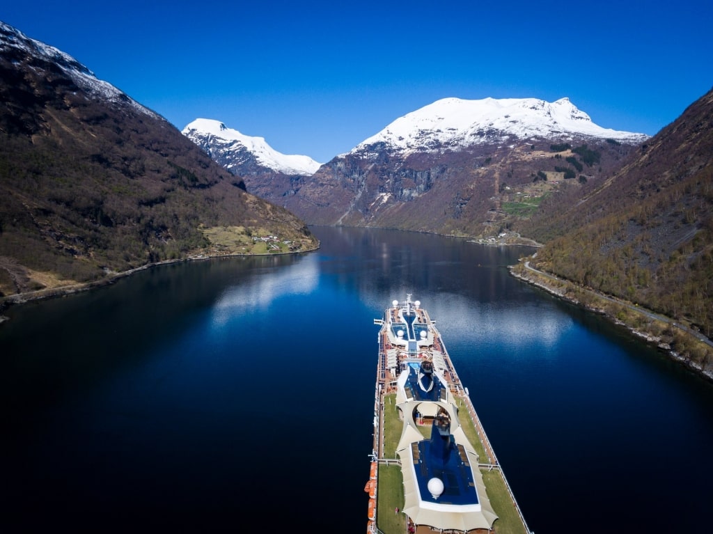 Celebrity Eclipse sailing along Norwegian Fjords