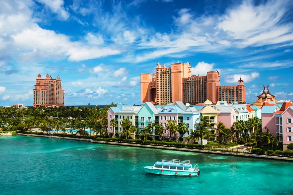 View of the waterfront in Nassau