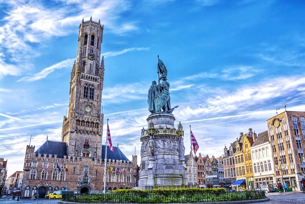 Belfort tower in medieval town of Bruges