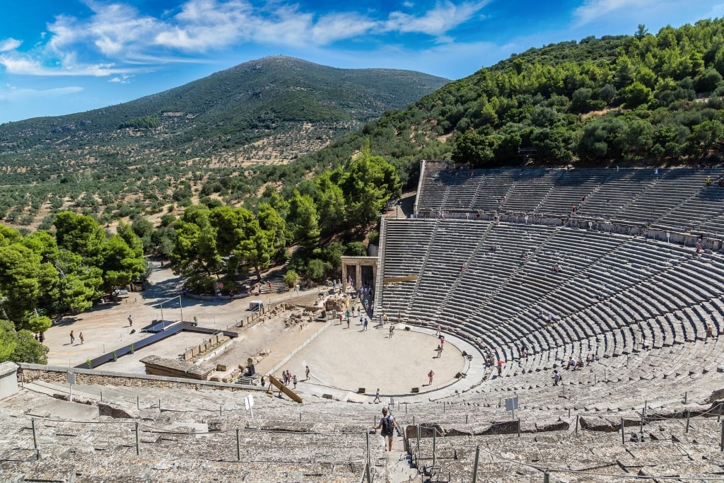 Beautiful ruins of Theatre of Epidaurus