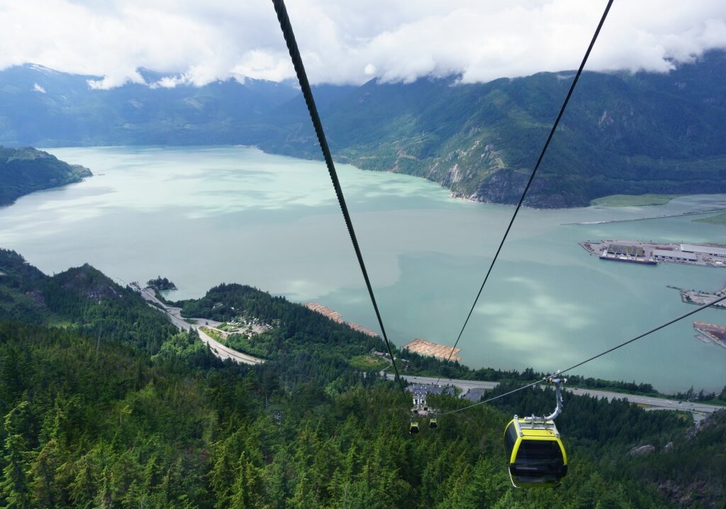 Sea to Sky Gondola with beautiful landscape of Vancouver nature