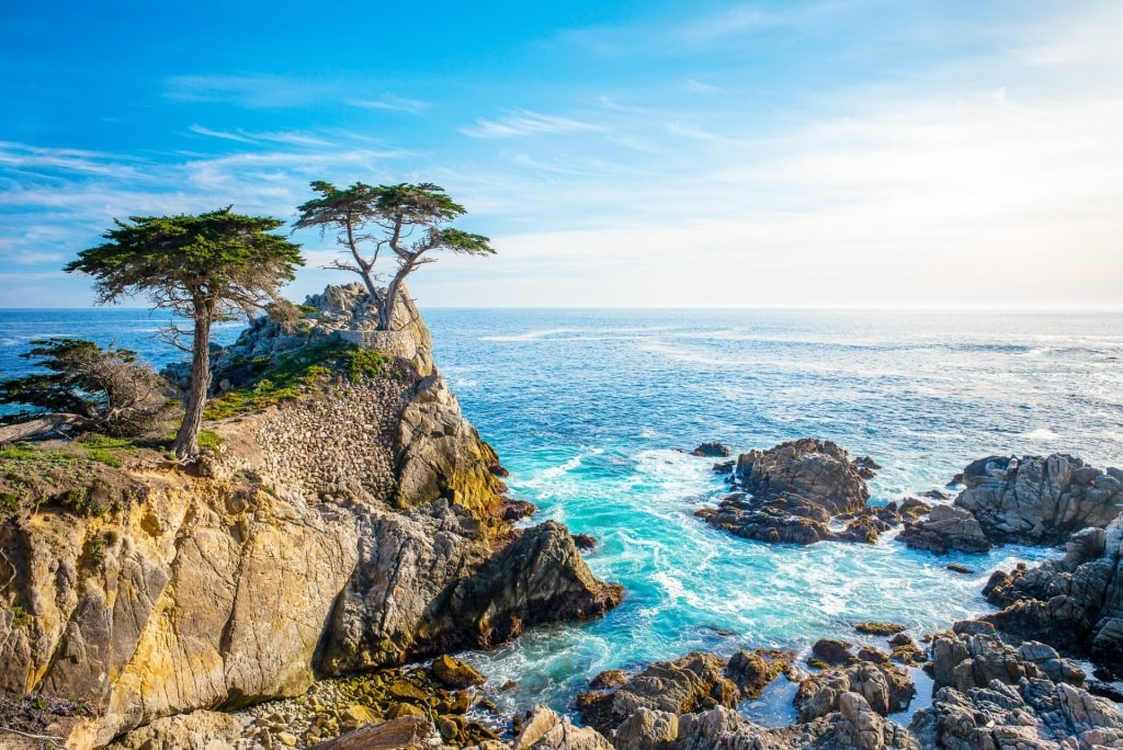 Cliff in Pebble Beach along 17 Mile Drive