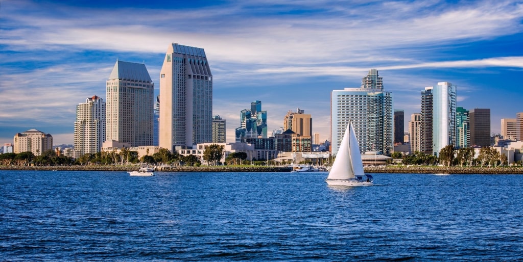 Beautiful San Diego skyline