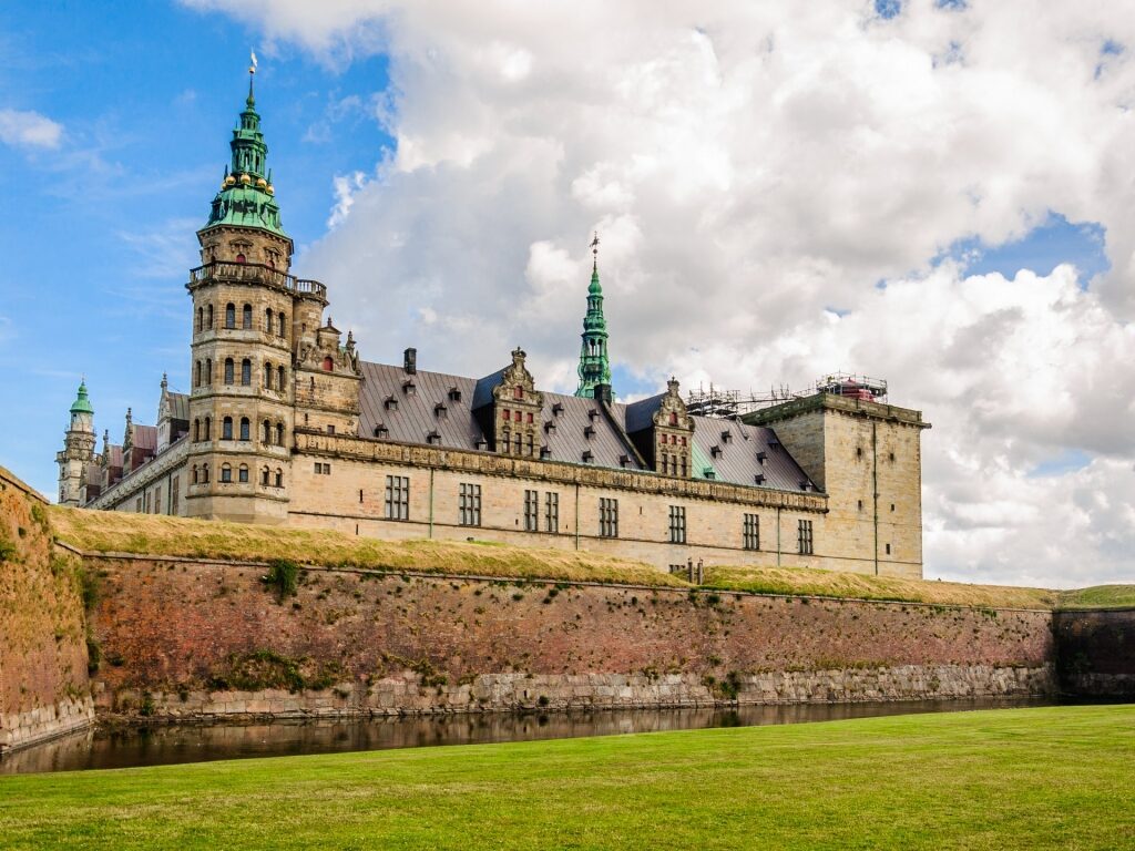 View of historic Kronborg Castle