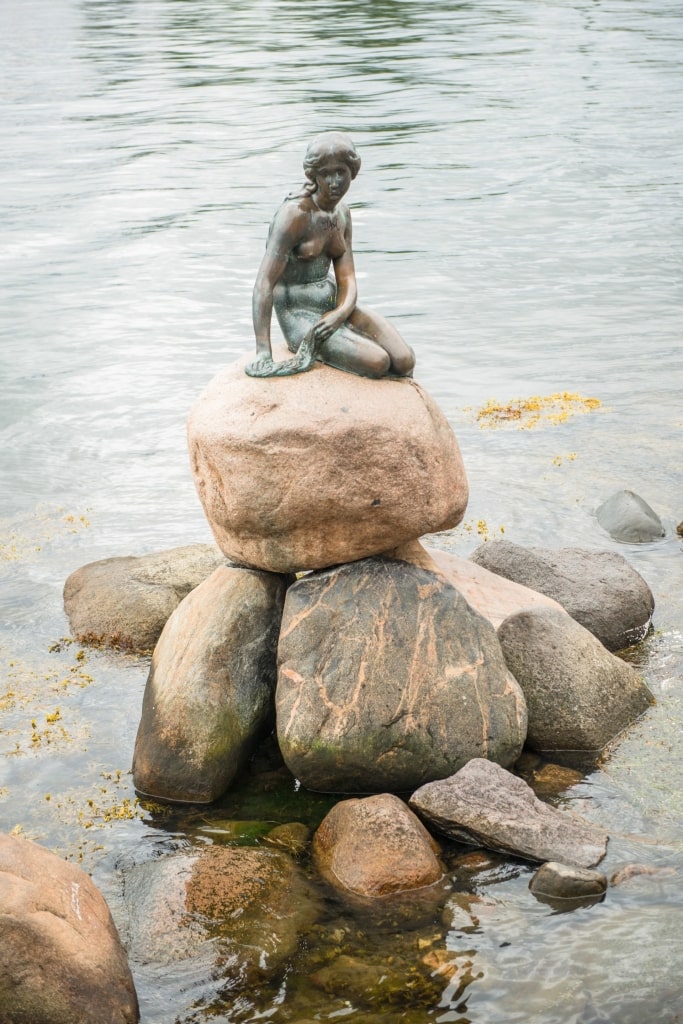 Iconic sculpture of The Little Mermaid