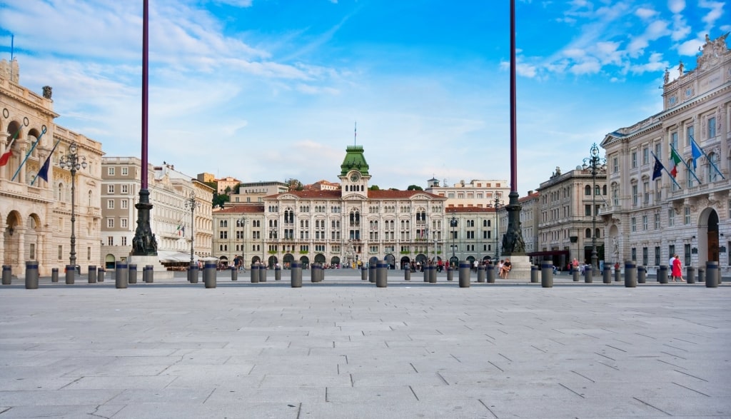 View of majestic Piazza Dell’Unità