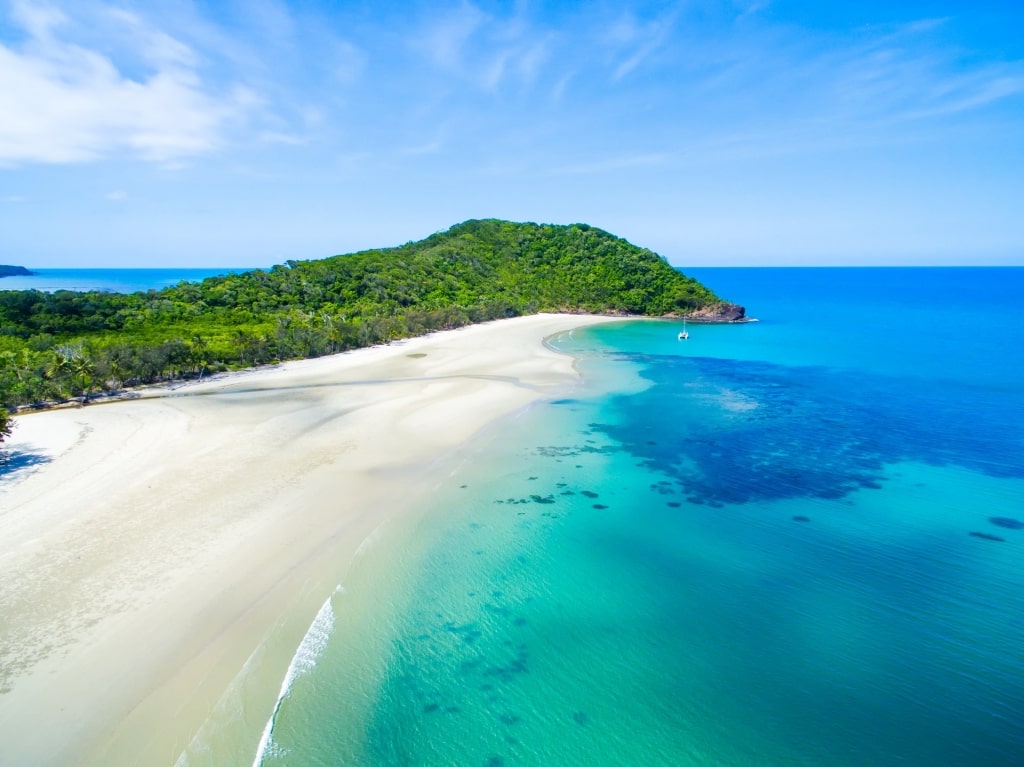 Aerial view of Cape Tribulation 