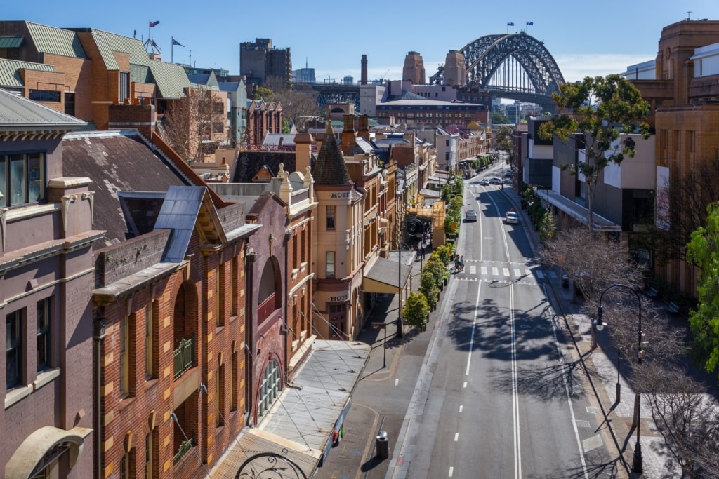 Beautiful neighborhood of The Rocks, Sydney