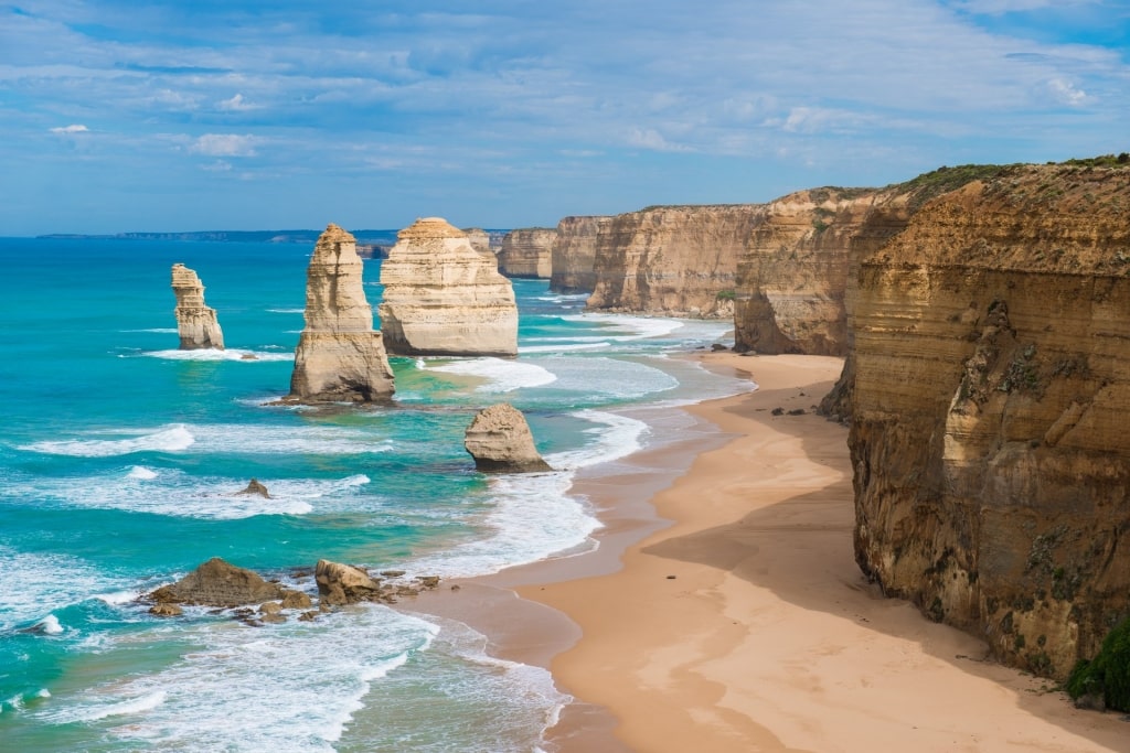 Natural rock pillars of Twelve Apostles