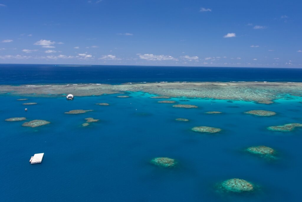Eagle view of the Great Barrier Reef 