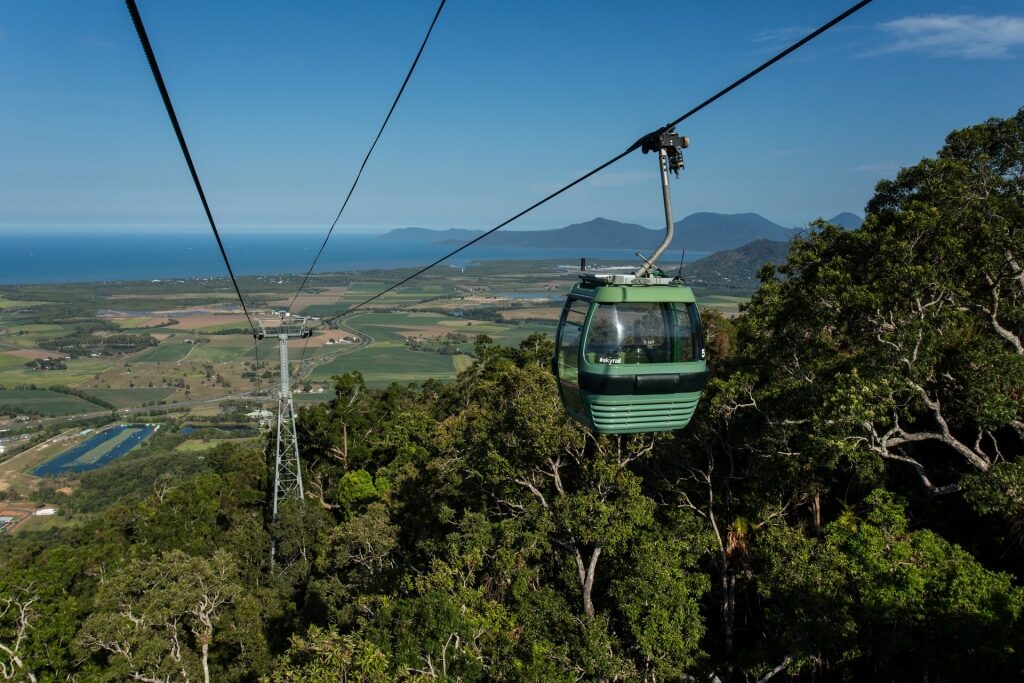 Beautiful view from skyrail rainforest cableway