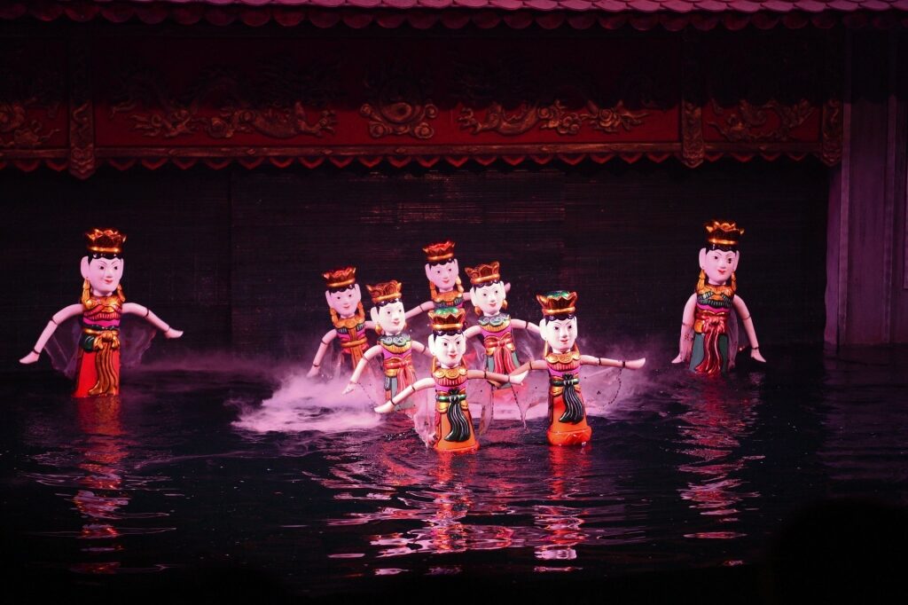 Adorable Hanoi Water Puppet Theater show
