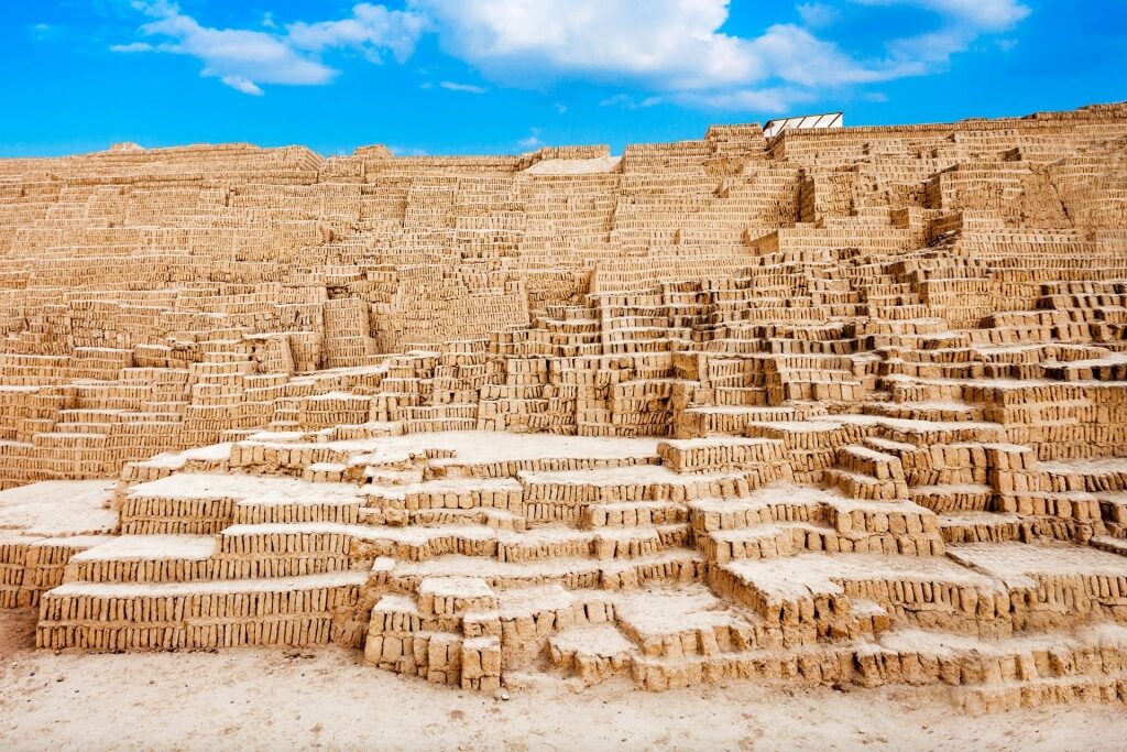 Historical structure of Huaca Pucllana
