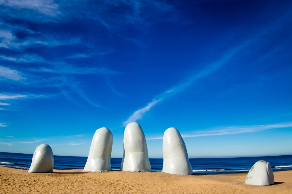 Iconic giant fingers of La Mano