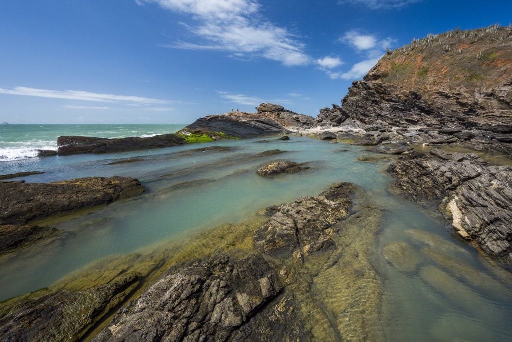 Magnificent rock pools of Ponta da Lagoinha