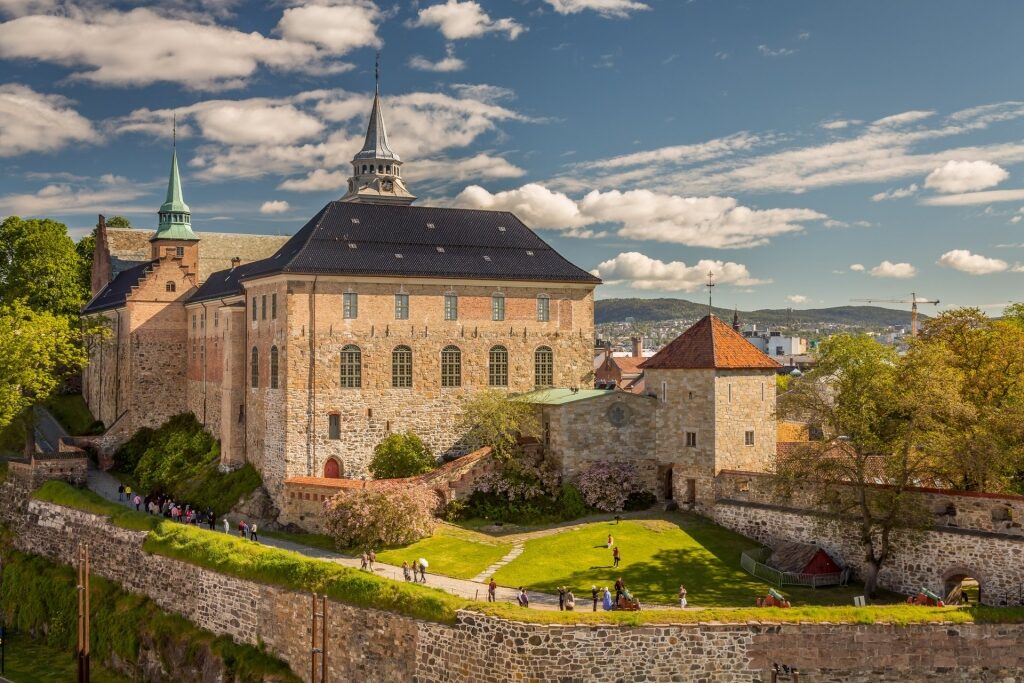 Aerial view of Akershus Castle