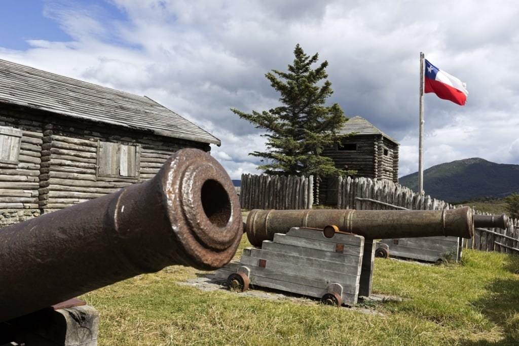 Historical site of Fort Bulnes