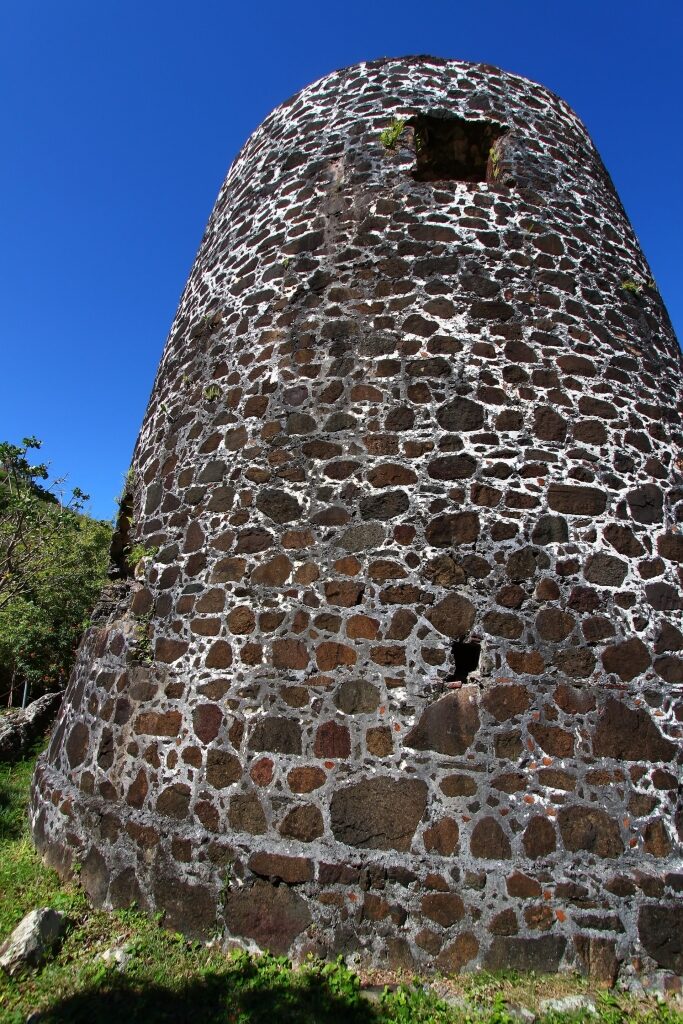 Popular windmill ruins at Mount Healthy National Park