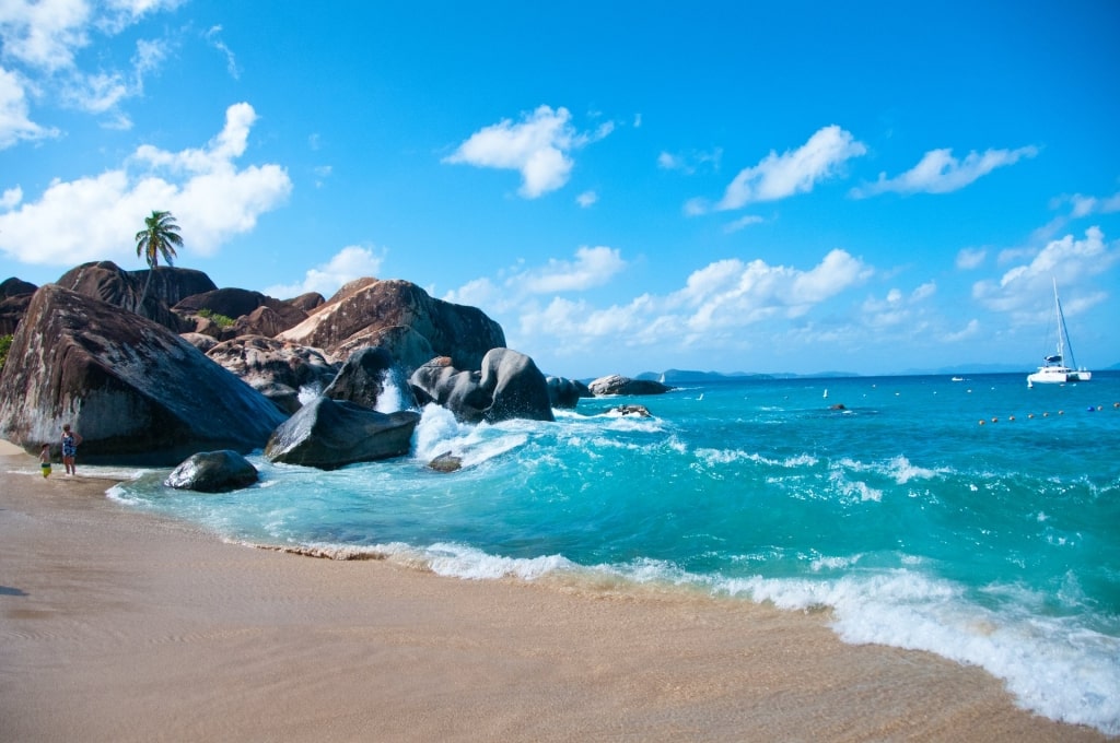 Beautiful view of the Baths at Virgin Gorda