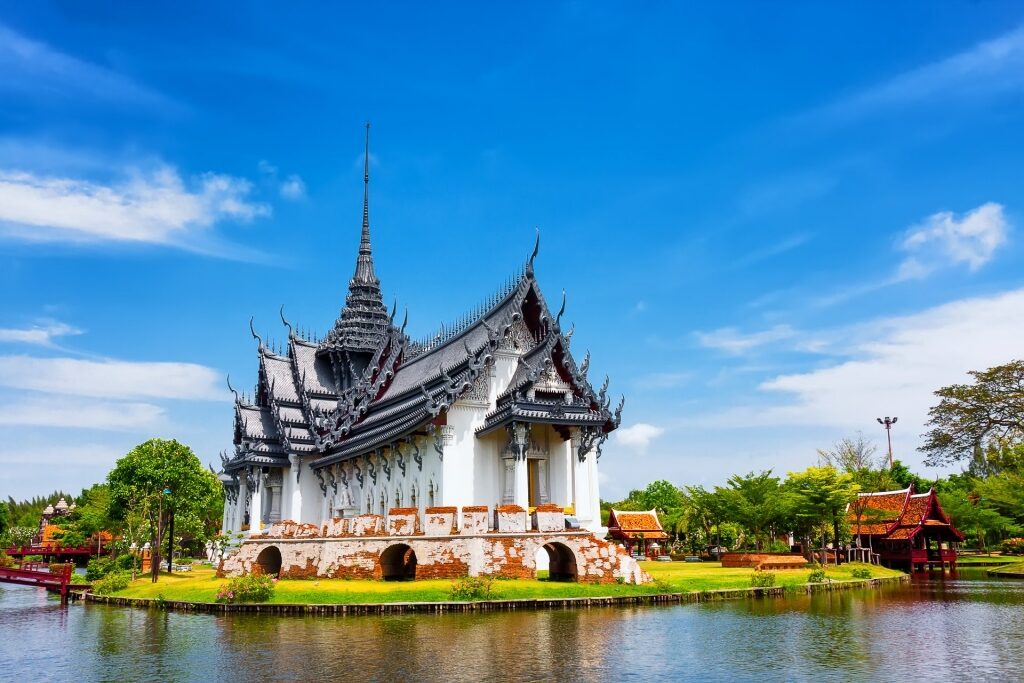 View of Sanphet Prasat Palace in Ancient City