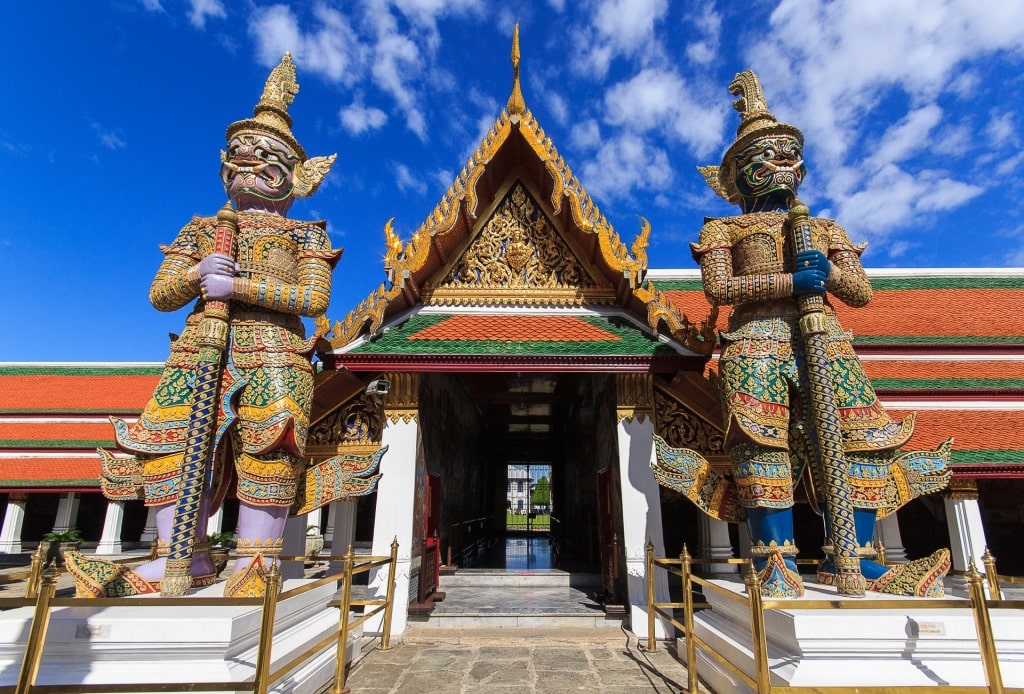 Demon guardian at the entrance of Wat Phra Kaew