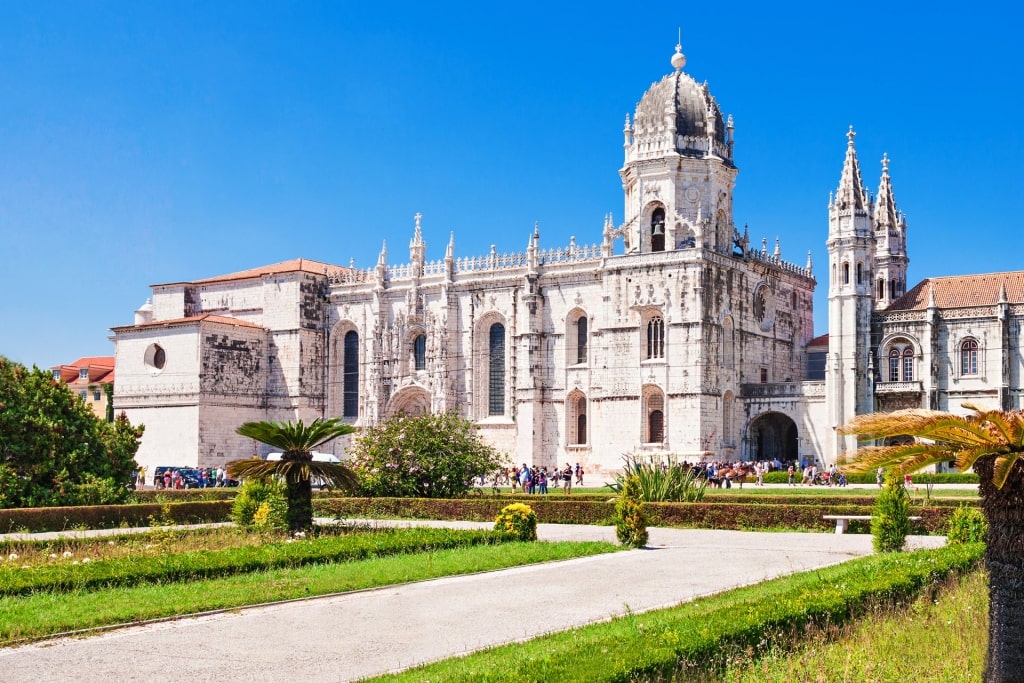 Beautiful view of Jeronimos Monastery