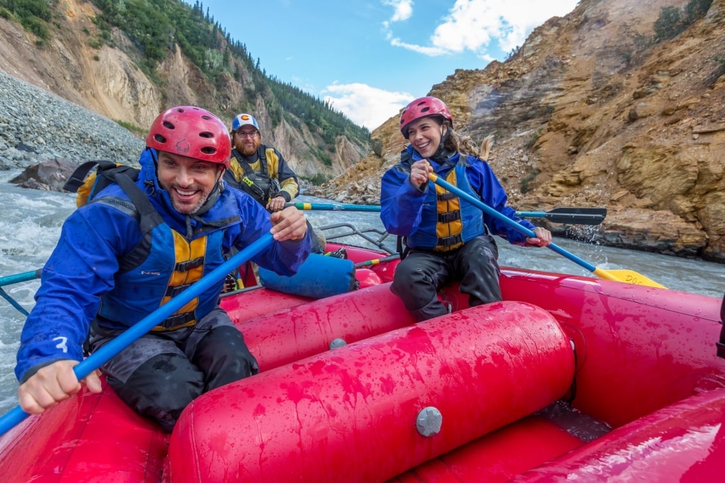 People rafting in Denali