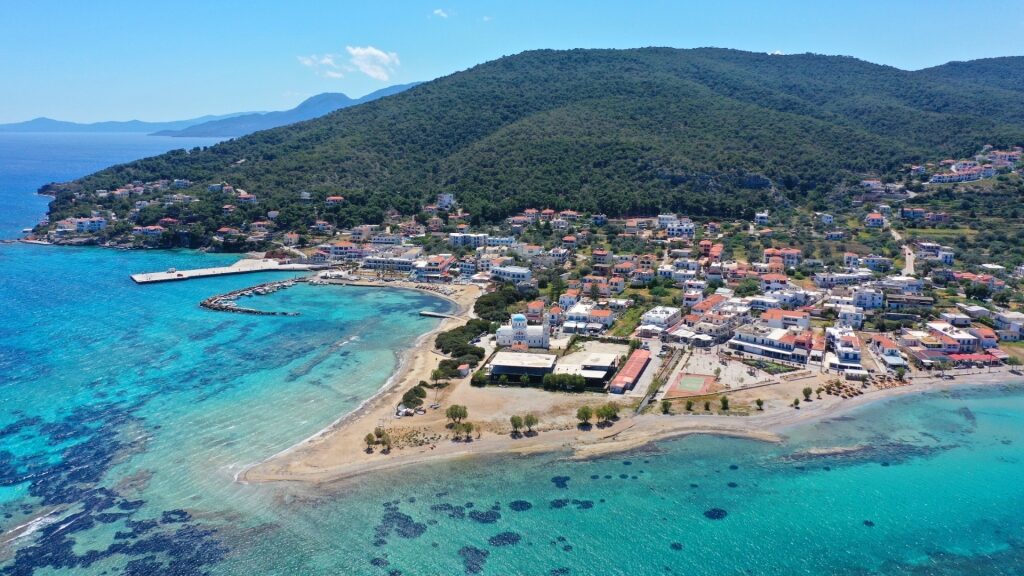 Scenic landscape of Skala, Agistri