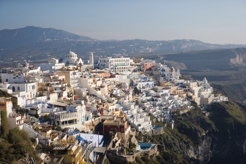Picturesque landscape of Fira, Santorini