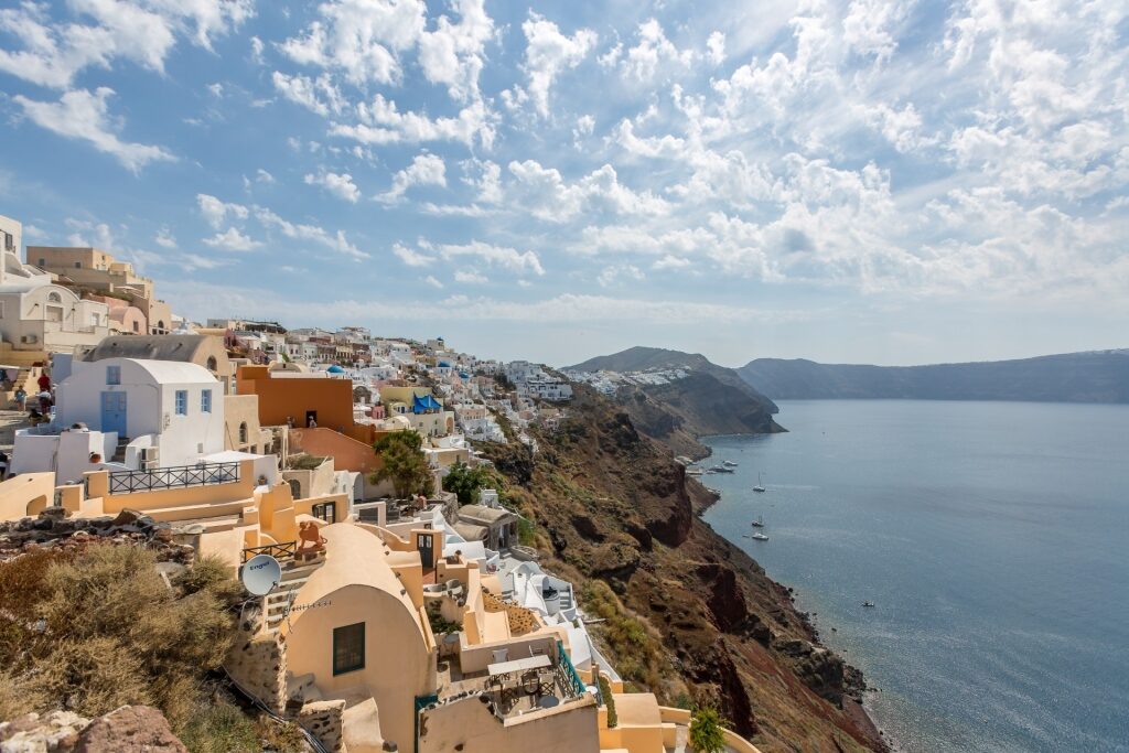 Santorini, one of the best Greek islands for families