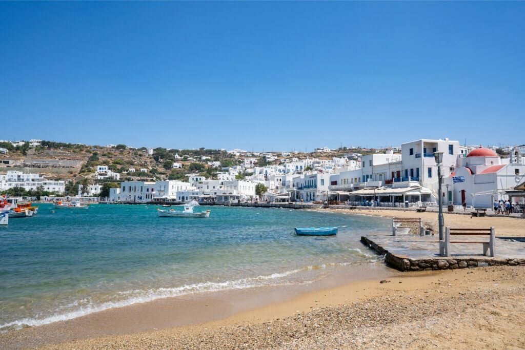 Mykonos, one of the best Greek islands for families
