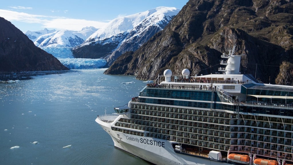 Celebrity Solstice sailing in Alaska